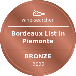 vinibianchirossi rewards Bordeaux List in Piemonte-Bronze 2022
