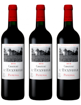 3 Bottiglie Chateau L'Evangile 2014 - Pomerol