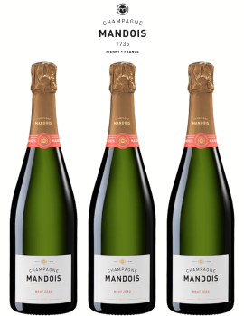 Promo 3 Bottiglie Champagne Mandois Brut Zero